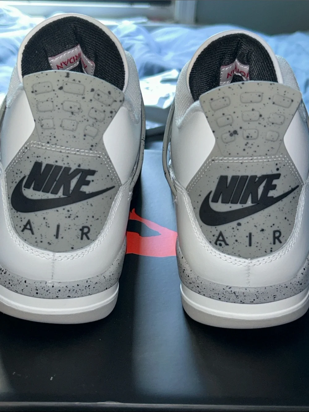 Jordan White and Red Men’s Retro Sneakers